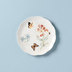 Monarch Butterfly Floral Dinner Plate