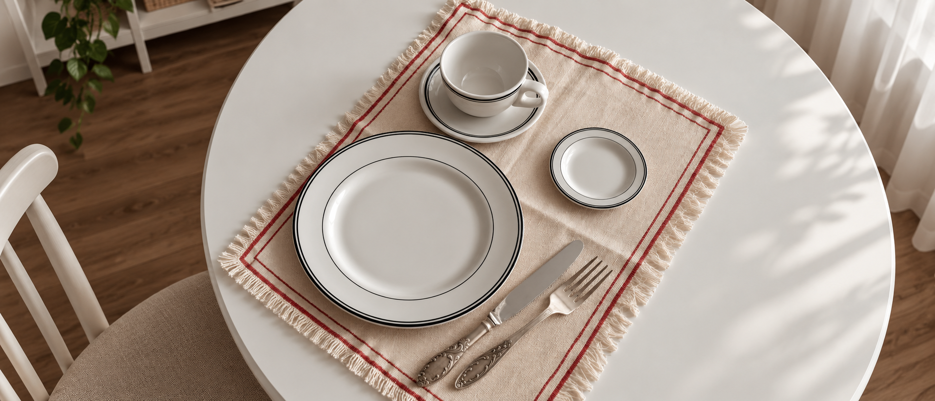 Tableware details and everyday forms