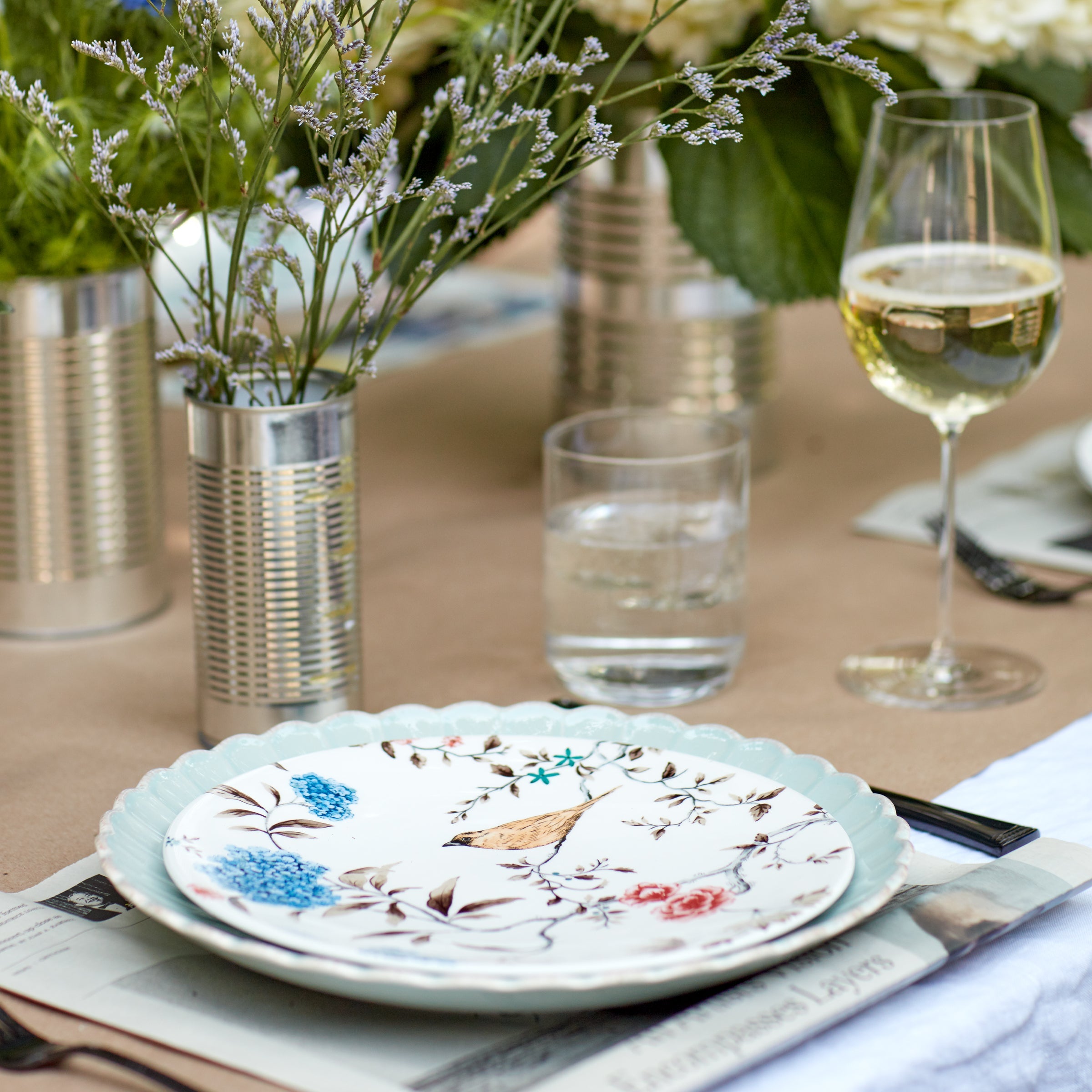 Bird & Botanical Dinner Plates, Set of 4 - Image 2